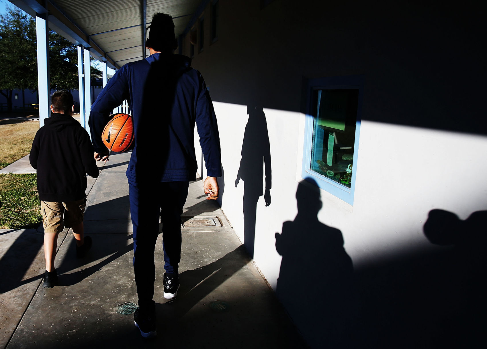 Allonzo Trier visits Davidson Elementary